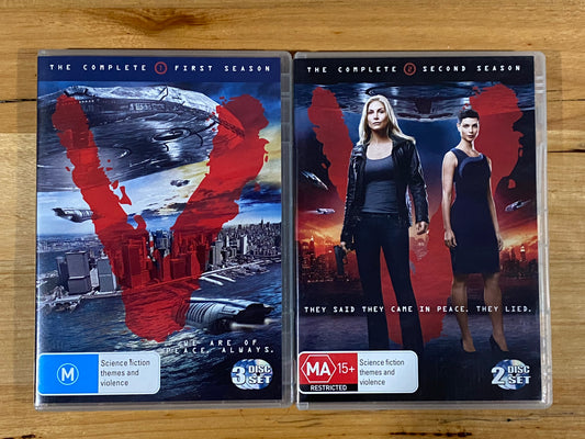 V The Complete Set Seasons 1 & 2 DVD Sci-Fi PAL 4 VGC