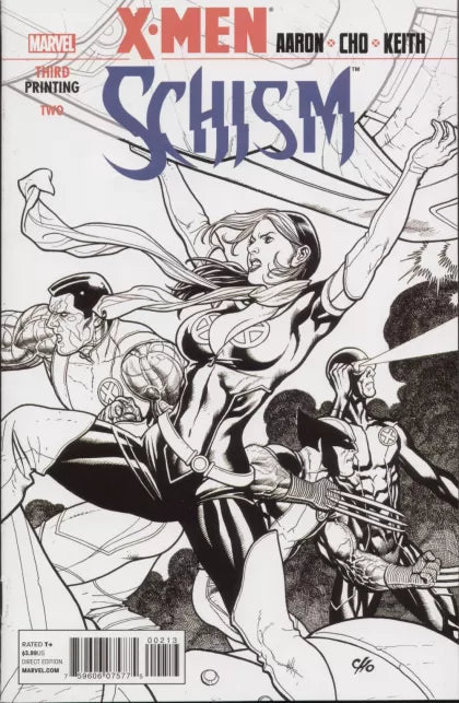 X-Men: Schism (2011) #2 3rd Printing Frank Cho Ink Variant