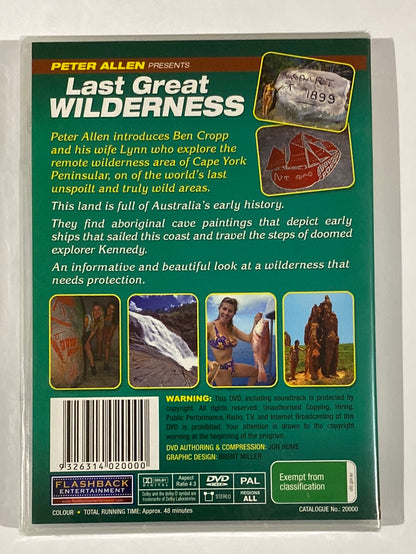 Peter Allen Presents Last Great Wilderness DVD PAL ALL New Sealed