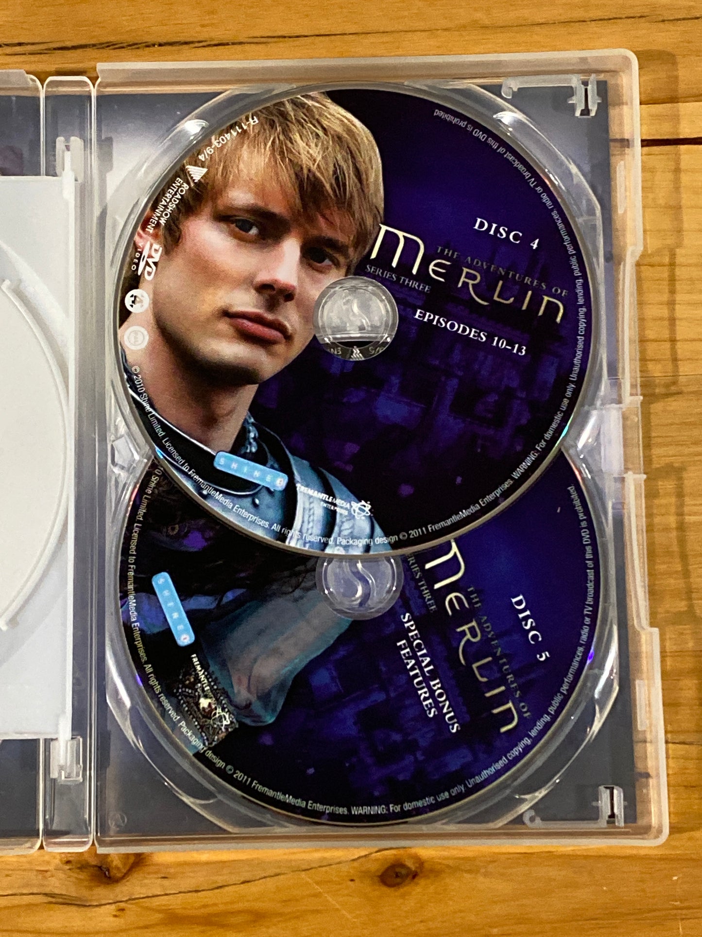 The Adventures Of Merlin Series 3 DVD Drama 5-Disc Set PAL 4 VGC