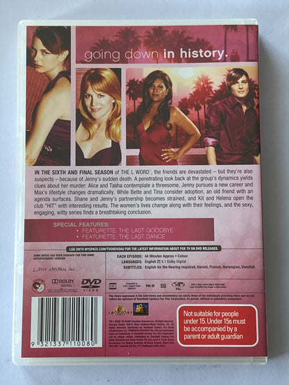 The L Word Complete Set Seasons 1-6 DVD PAL 4 VGC