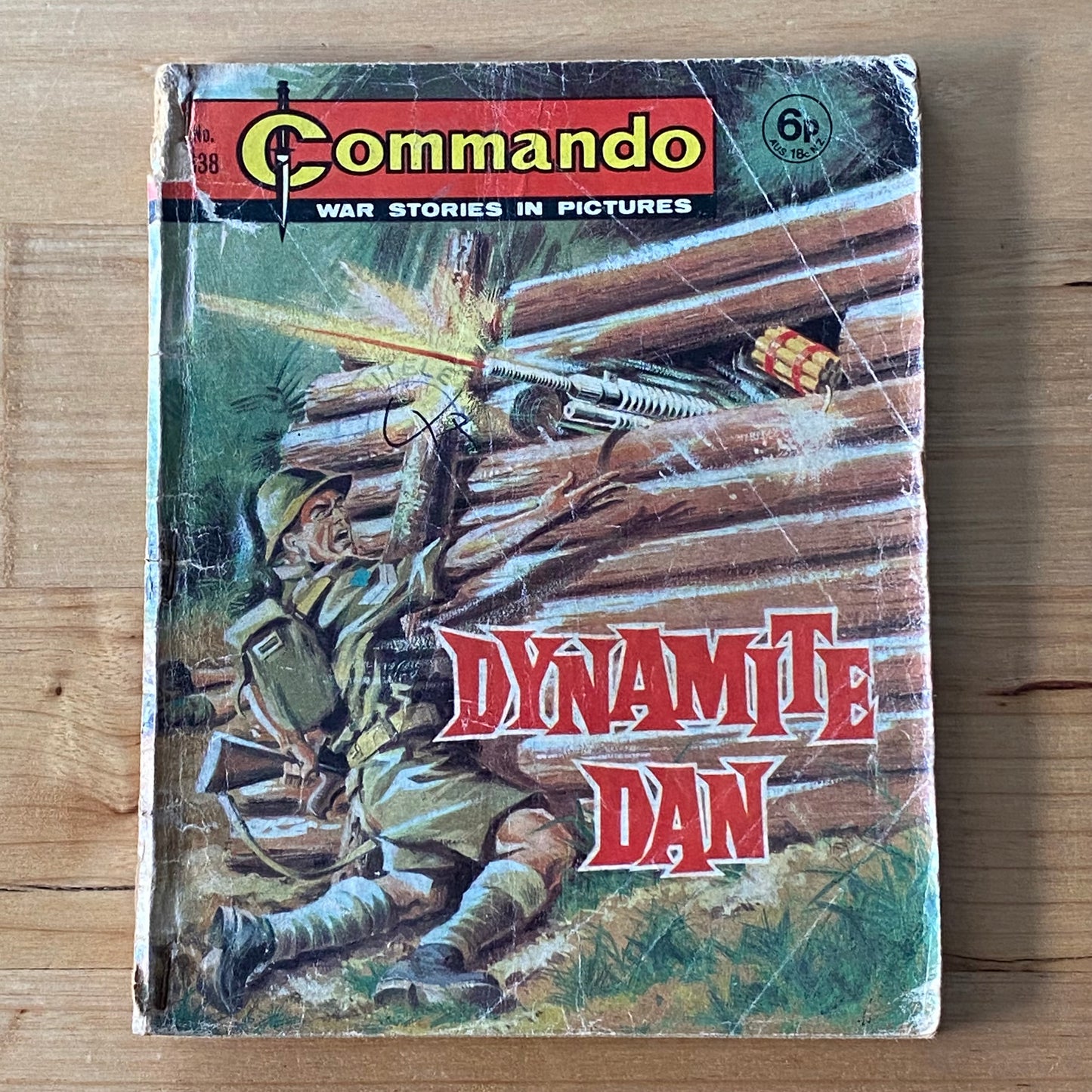 Commando War Comic #638 Dynamite Dan 1972