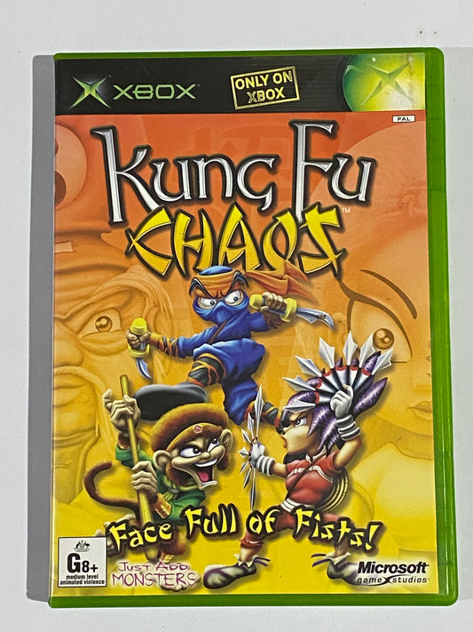 Kung Fu Chaos X-Box Game With Manual VGC