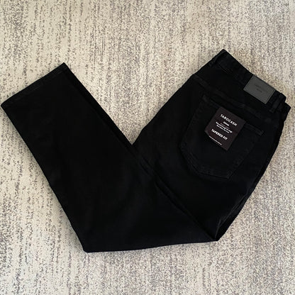 Tarocash Men’s Jeans Tapered Denim Black Size 42-inch Waist Zip Fly New With Tags