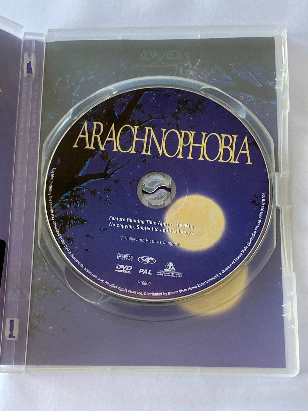 Arachnophobia DVD Cult Horror Movie PAL 4 VGC