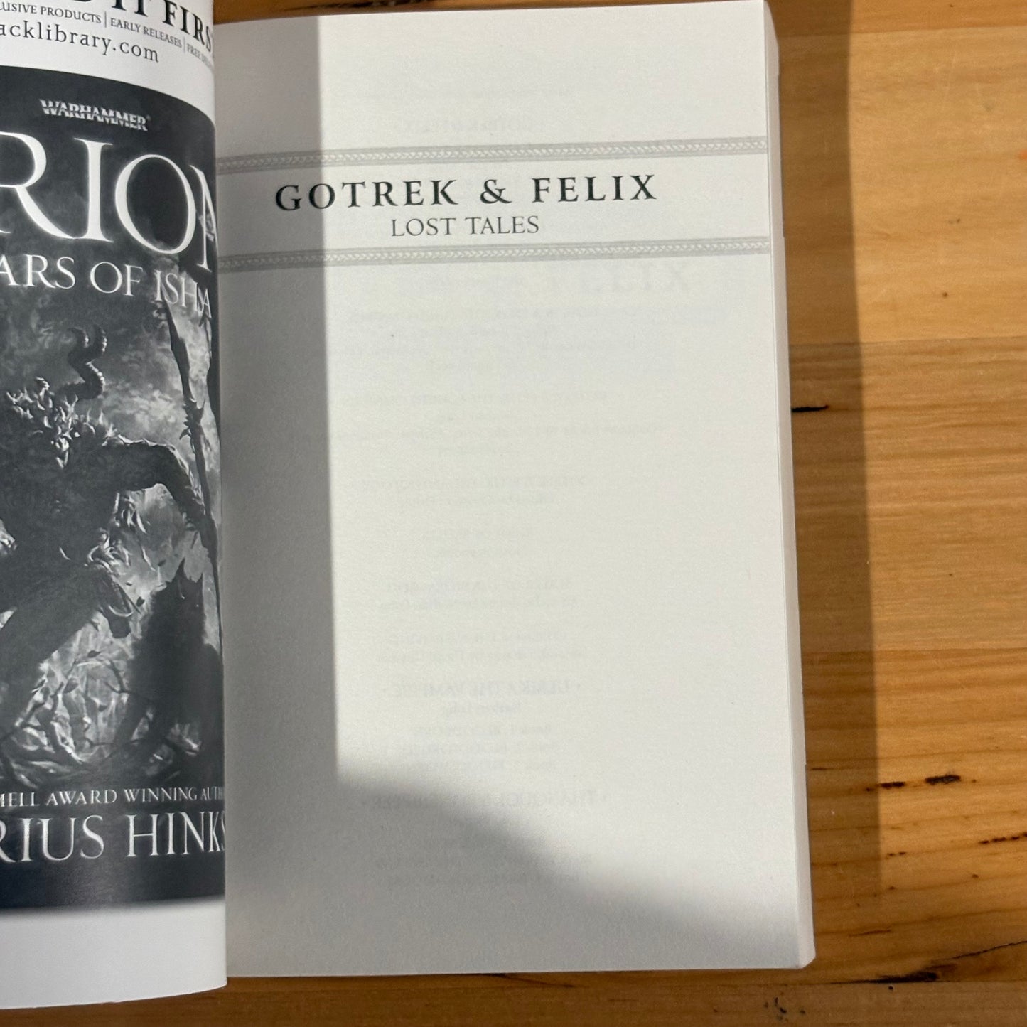 Gotrek and Felix Lost Tales Warhammer Black Library 2013 GD