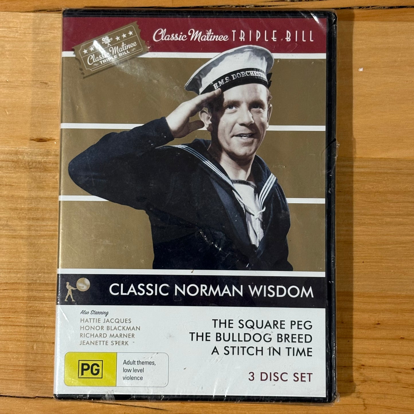 Norman Wisdom Triple Bill DVD Classic British Comedy PAL 4 New Sealed