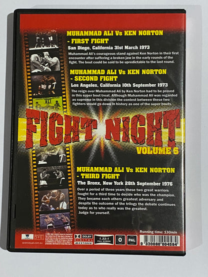 Fight Night Volume 6 DVD Muhammad Ali v Ken Norton Boxing PAL 0 VGC