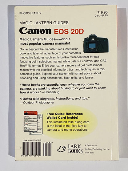 Canon EOS 20D Magic Lantern Guide Paperback 2005 VGC