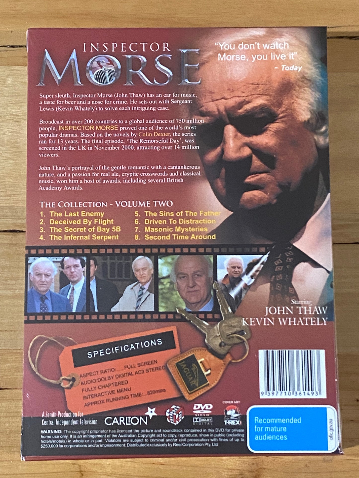 Inspector Morse Volume 2 DVD John Thaw PAL 4 New Sealed