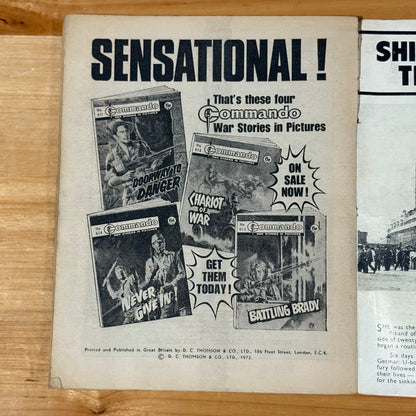 Commando War Comic #653 Battling Brady 1972