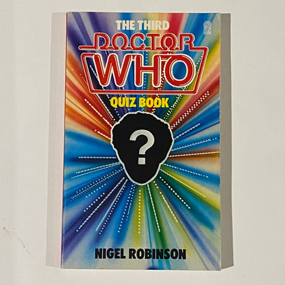 The Third Doctor Who Quiz Book by Nigel Robinson Target Books 1985 VGC