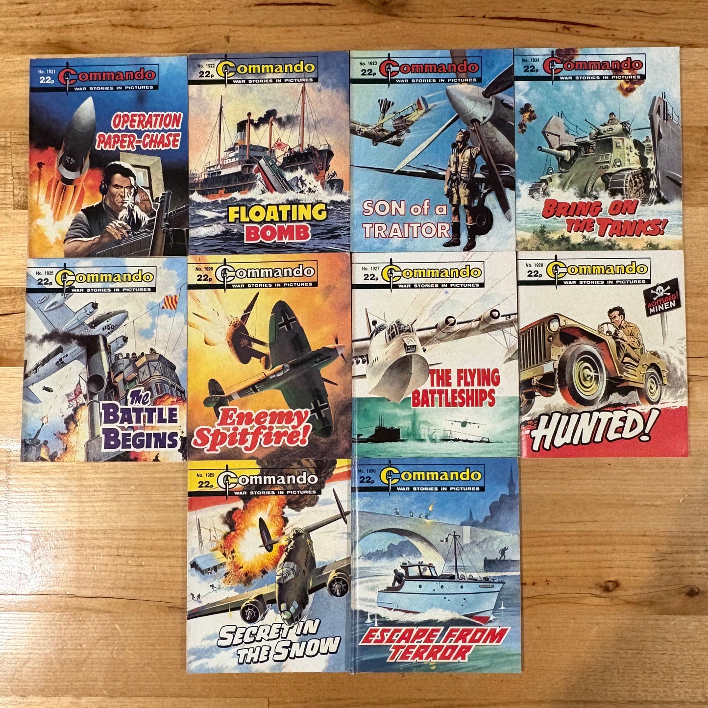 Commando War Comics 1921-1930 Complete Set DC Thomson GD