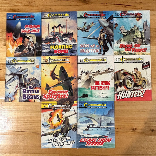 Commando War Comics 1921-1930 Complete Set DC Thomson GD