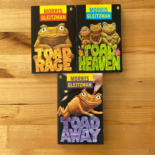 Morris Gleitzman Toad Rage, Toad Heaven & Toad Away Paperback GD