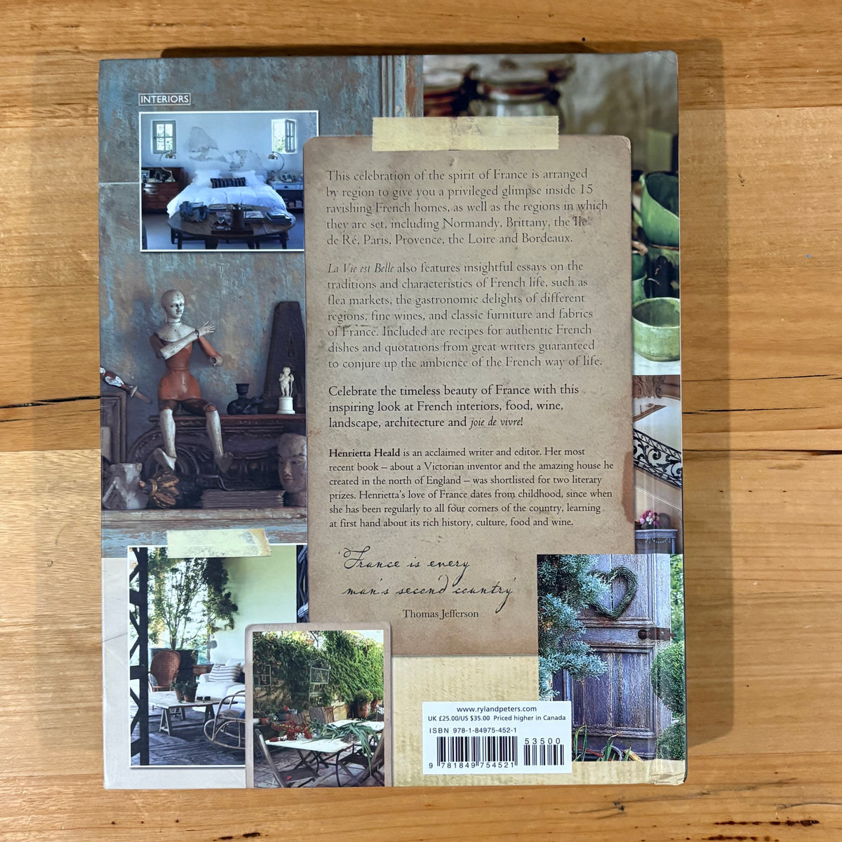 La Vie est Belle Henrietta Heald Hardcover Elegant French Living 2013 GD
