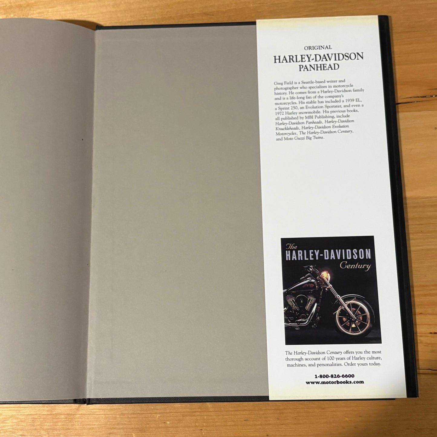Original Harley-Davidson Panhead Restorer's Guide 1948-1965 Hardcover 2002 GD