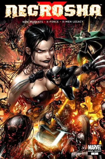 X Necrosha (2009) #1 Clayton Crain Regular Cover