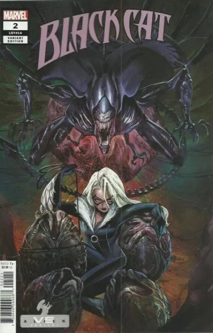 Black Cat (2021) #2 Peach Momoko Marvel vs. Alien Variant