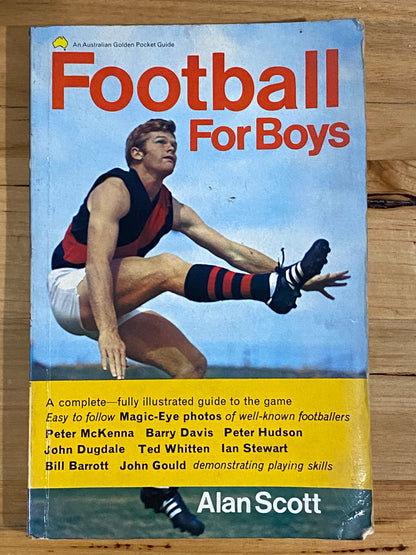 2 Vintage Aussie Rules Books Football For Boys & How To Play Aussie Rules GD