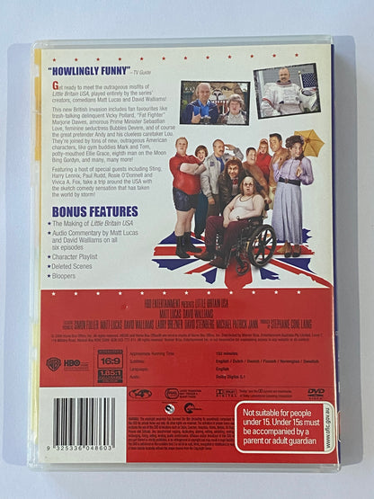 Little Britain USA DVD Matt Lucas David Walliams 2-Disc Set PAL 4 VGC