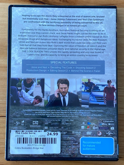 The Code Season 2 DVD Anthony LaPaglia 2-Disc PAL 4 VGC