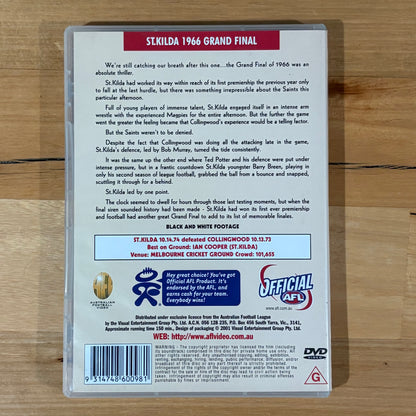 Premiers 1966 St Kilda DVD AFL Australian Rules PAL ALL VGC