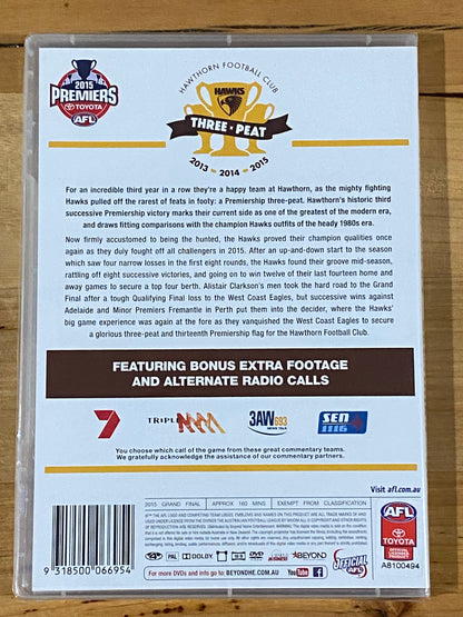 Premiers 2015 Hawthorn DVD AFL PAL 4 New Sealed