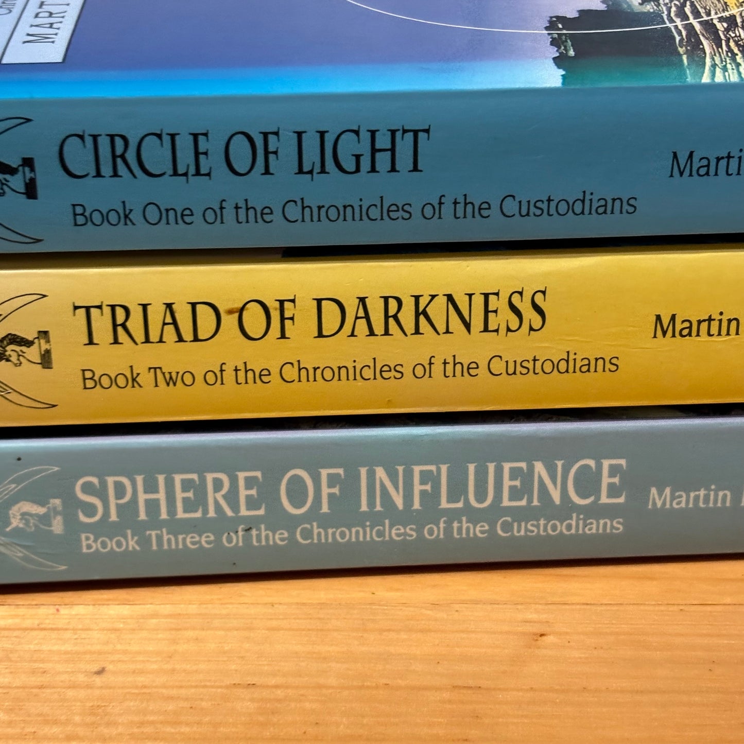 Chronicles of The Custodians by Martin Middleton Fantasy 3 x Paperback GD