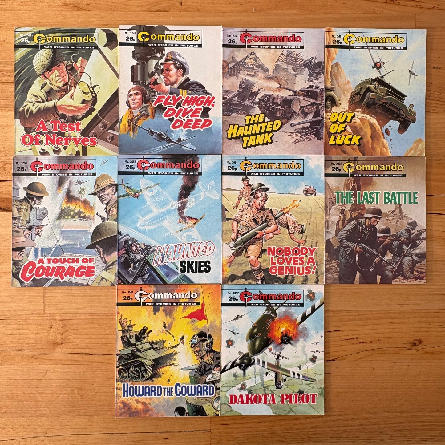 Commando War Comics x 10 Bundle All Published 1986 & 1987 DC Thomson GD