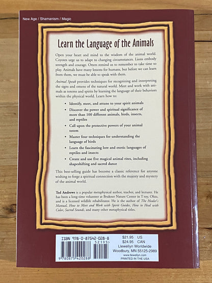 Animal-Speak & Animal-Speak Pocket Guide by Ted Andrews Paperback GD