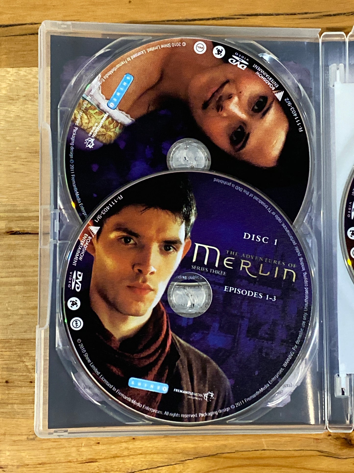 The Adventures Of Merlin Series 3 DVD Drama 5-Disc Set PAL 4 VGC