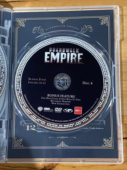 Boardwalk Empire Complete Fourth Season DVD 4-Disc Set PAL 4 VGC