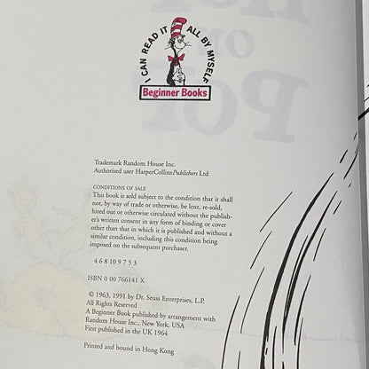 Hop On Pop Dr Seuss Book Hardcover GD