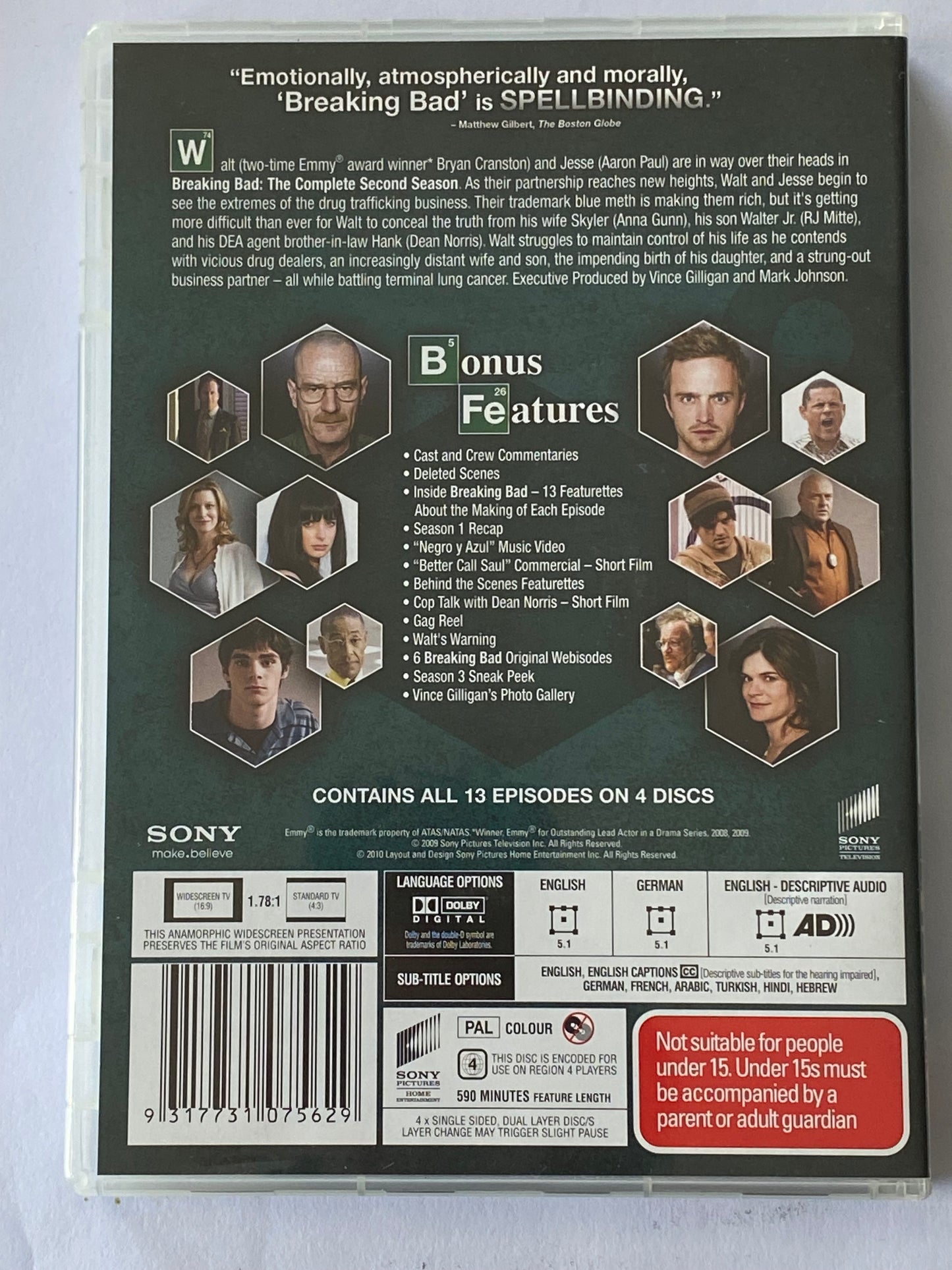 Breaking Bad Seasons 1-6 Complete DVD PAL 4 Season 5+6 New Sealed