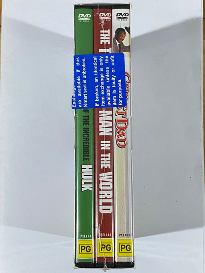 Triple Feature Pack DVD Trial Of The Incredible Hulk Mr T PAL 4 New Sealed