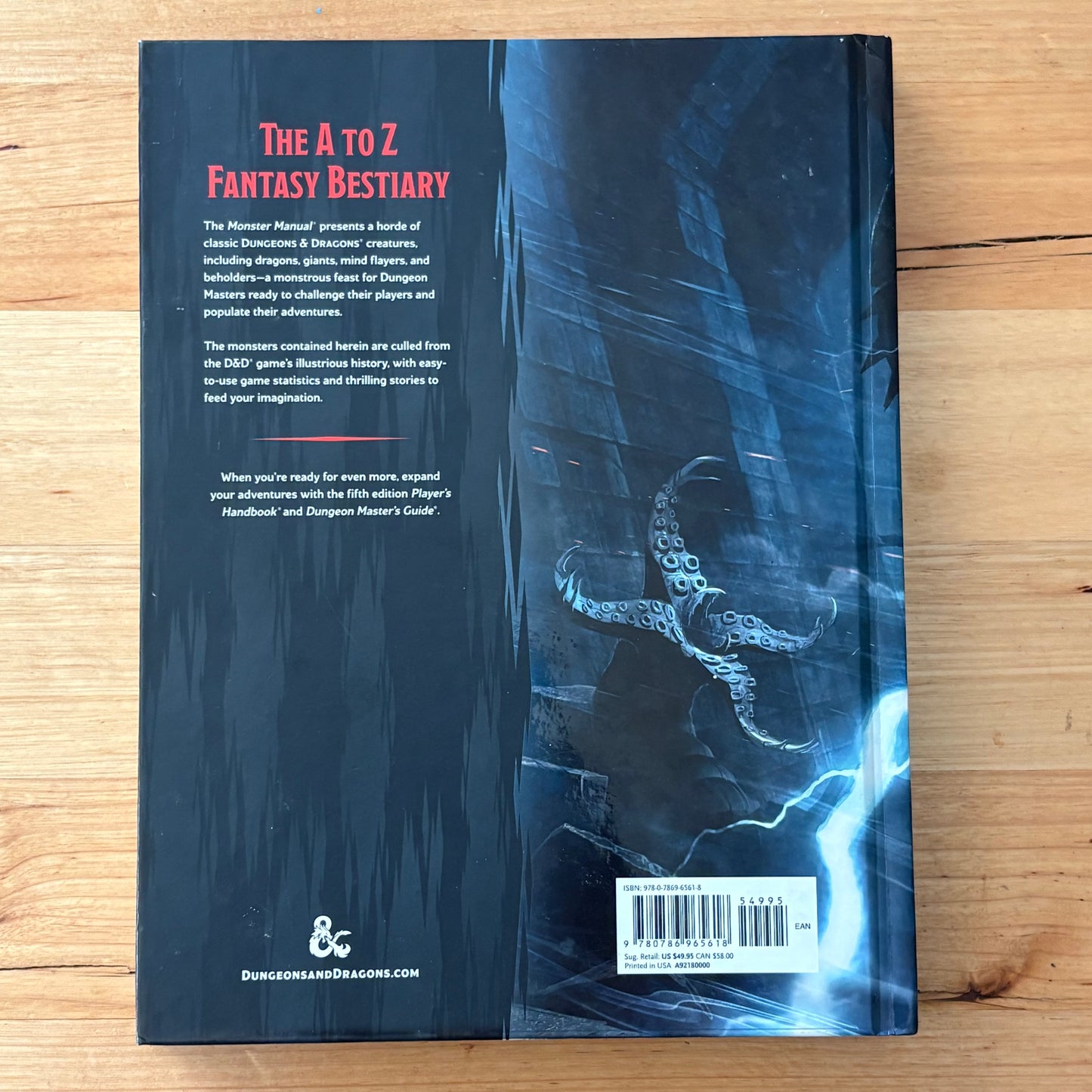 Dungeons & Dragons Monster Manual Hardcover 2014 1st Printing GD