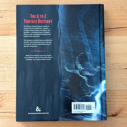 Dungeons & Dragons Monster Manual Hardcover 2014 1st Printing GD