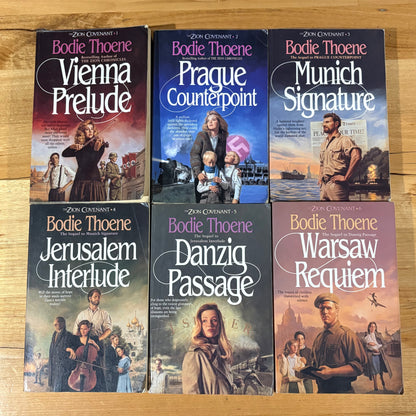 The Zion Covenant Books 1-6 Complete Set by Bodie Thoene Paperback VTG
