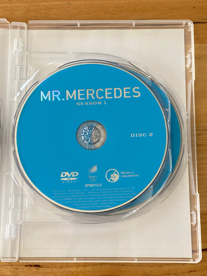 Mr Mercedes Season 1 DVD Based on Stephen King Novel 3-Disc PAL 2,4 VGC