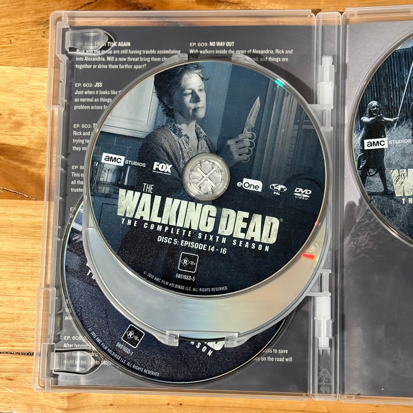 The Walking Dead Season 6 DVD 6-Disc Set PAL 4 VGC