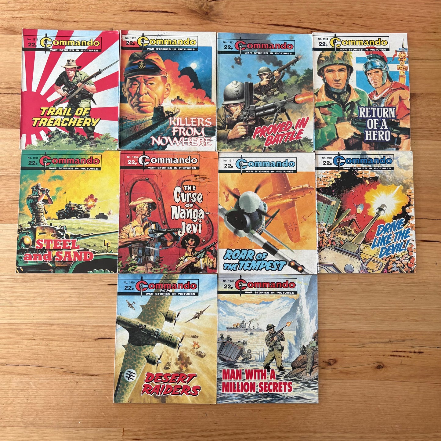 Commando War Comics 1911-1920 Complete Set DC Thomson GD