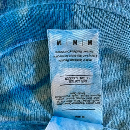 Jamaica No Problem Tie-Dye T-Shirt Blue Purple Short Sleeve Size Medium