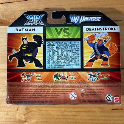 DC Universe Action League Batman vs Deathstroke 2011 New Sealed