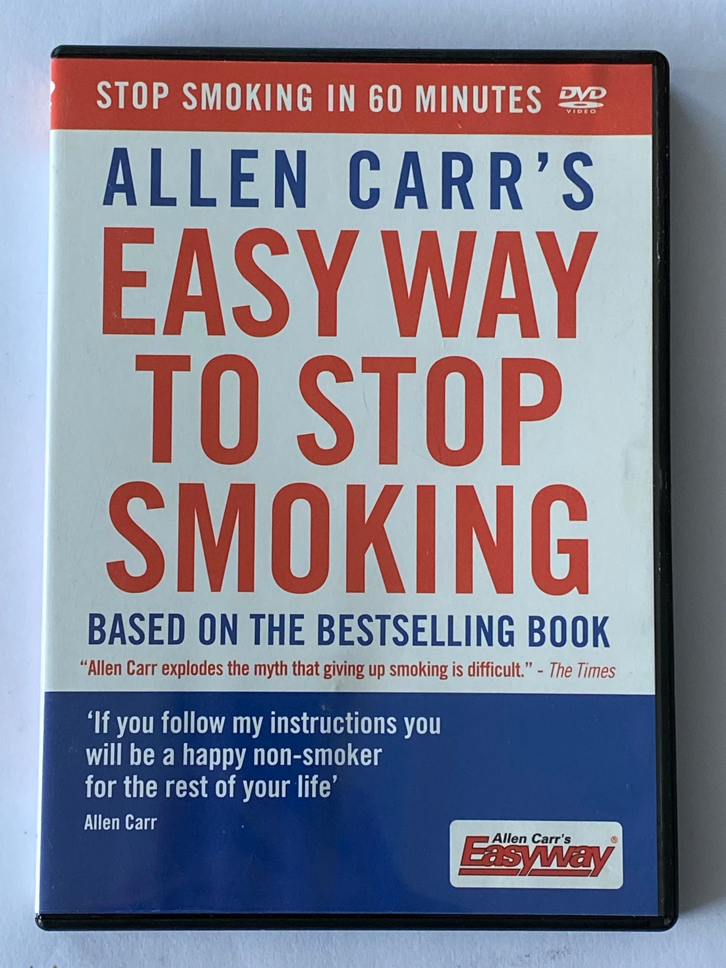 Allen Carr's Easy Way To Stop Smoking PAL 2 DVD + Book VGC