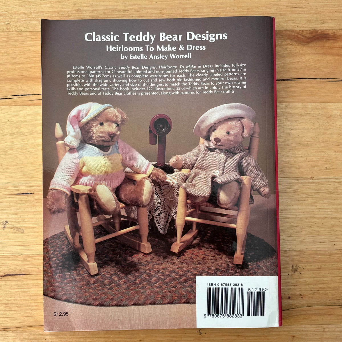 Classic Teddy Bear Designs by Estelle Ansley Worrell Paperback 1994 GD