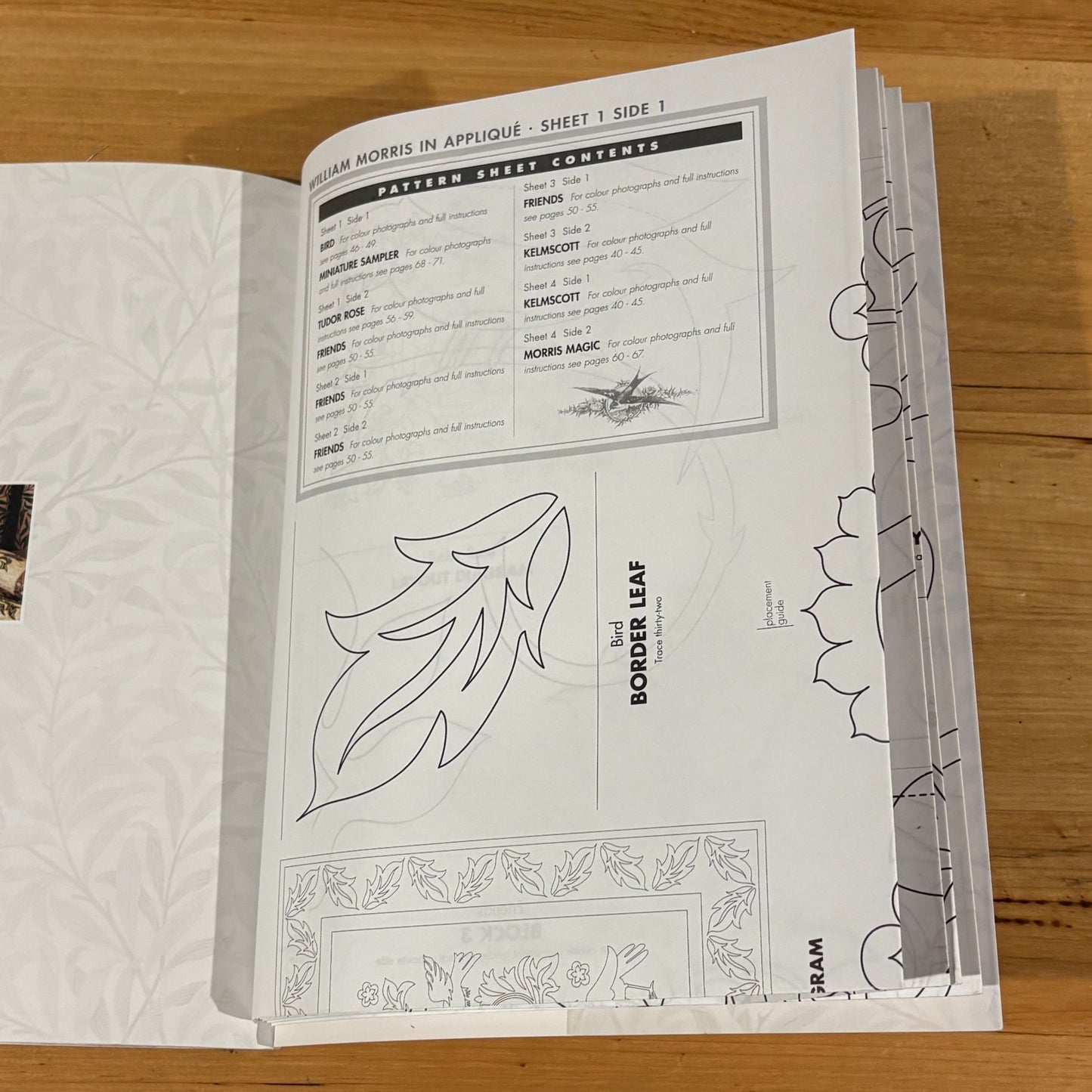 William Morris in Appliqué by Michele Hill Softcover Book 2009 GD