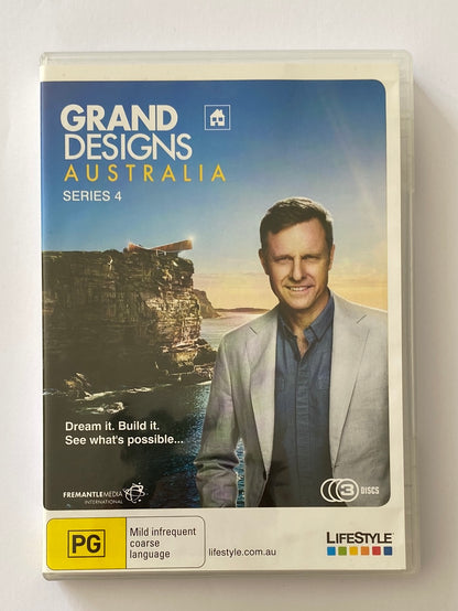 Grand Designs Australia Series 1-4 DVD Peter Maddison PAL 4 Pre-Owned VGC