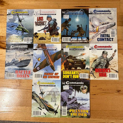 Commando War Comic Bundle x 10 Bundle Printed 1998 DC Thomson 324