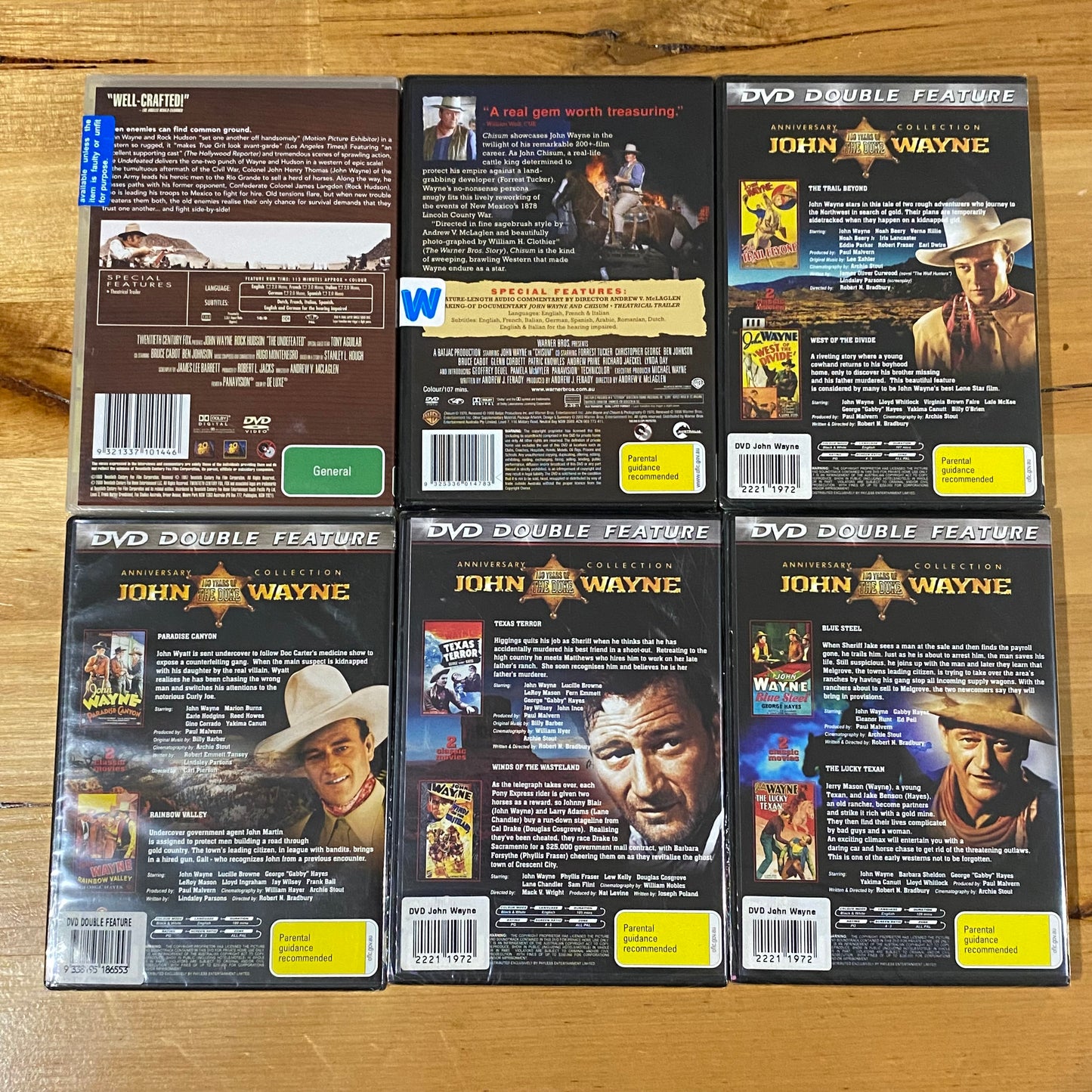 John Wayne Western Movie DVD Bundle 10 Movies PAL 4 New Sealed